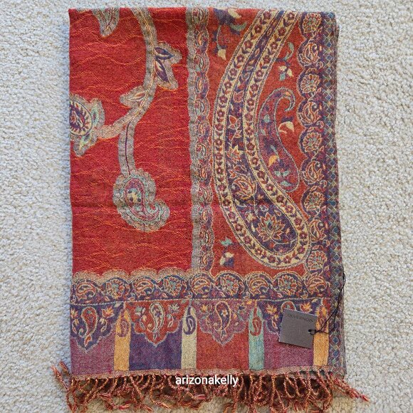 NWT Devernois Woven Wool Scarf French - Picture 2 of 15